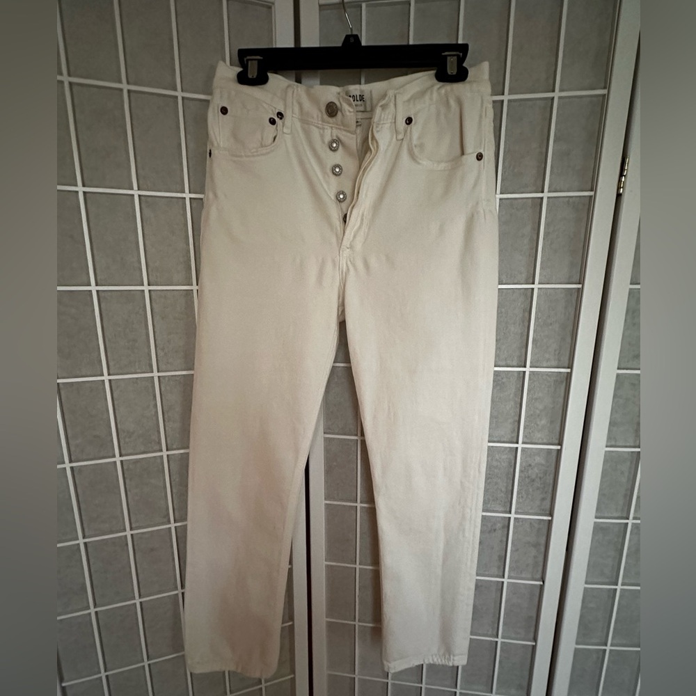 A Gold Midrise Ankle Jeans